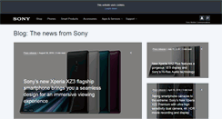 Desktop Screenshot of blogs.sonymobile.com