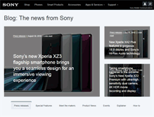 Tablet Screenshot of blogs.sonymobile.com